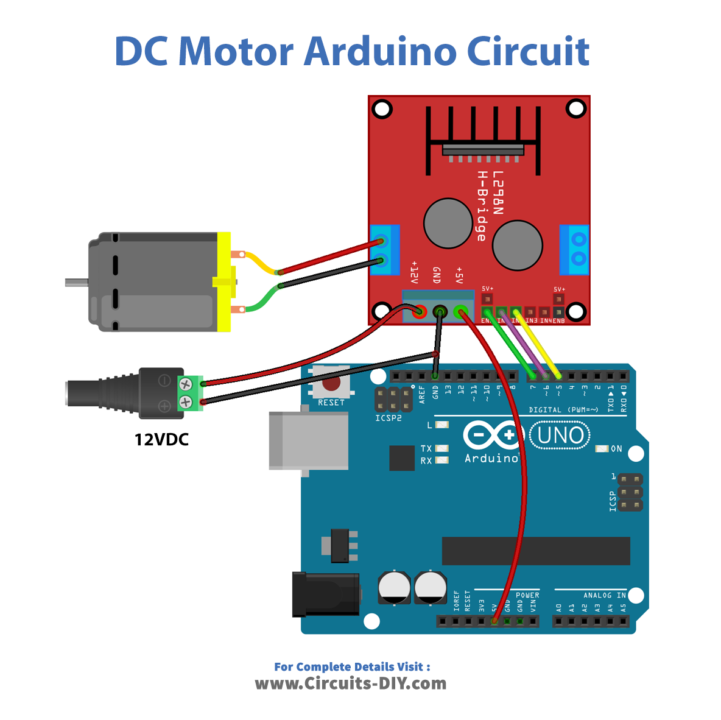 DC Motor Arduino Circuit