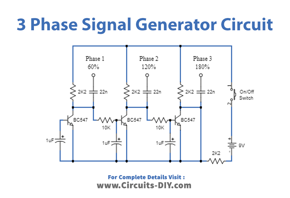 3 Phase Signal Generator Circuit