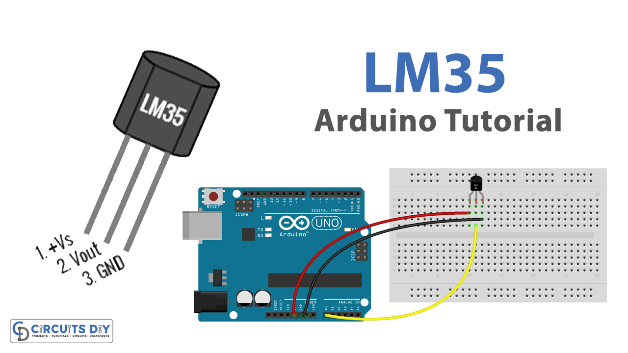 LM35 Temperature Sensor Display on LCD - Arduino Tutorial