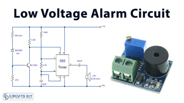 Low Voltage Alarm Circuit 555 timer