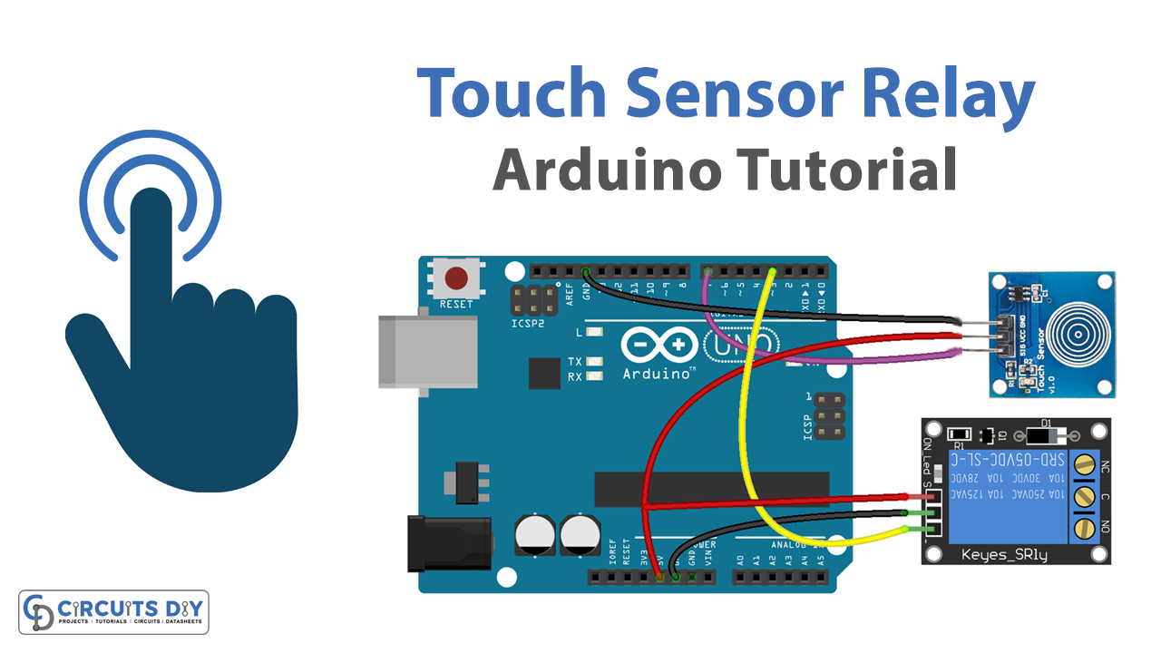 Relay with Touch Control - Arduino Tutorial