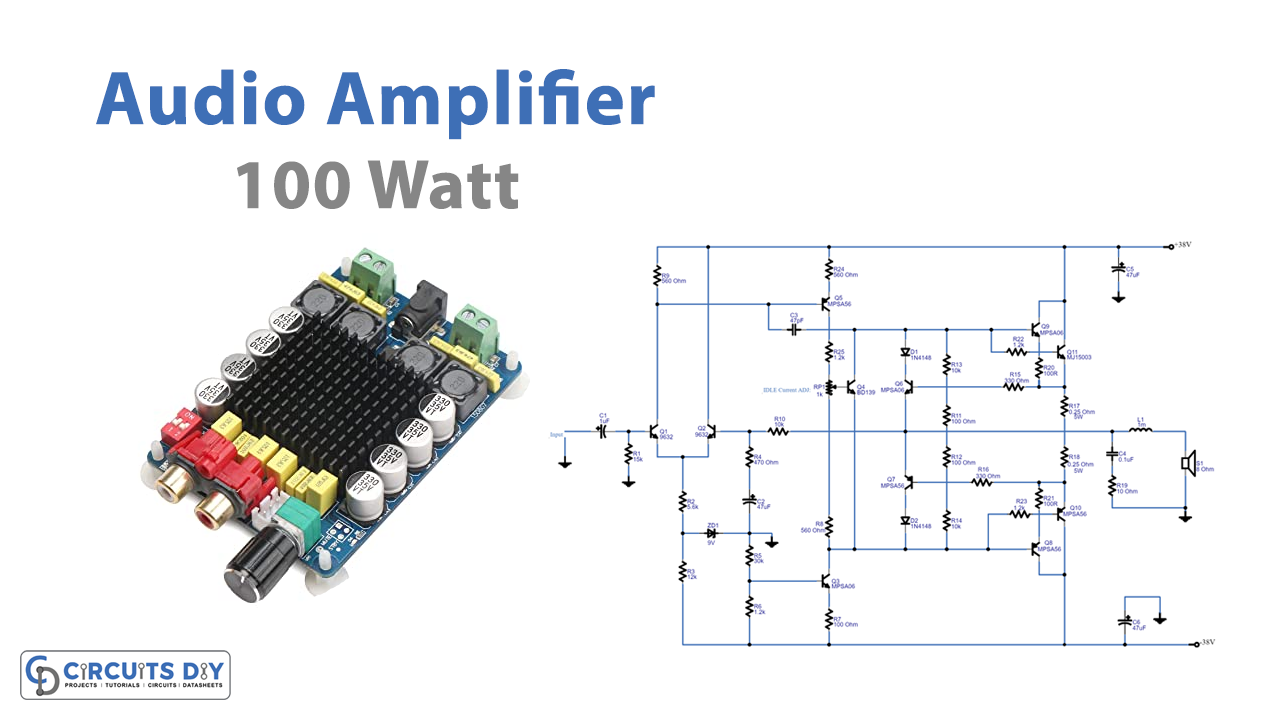 100-Watt-Amplifier-Circuit