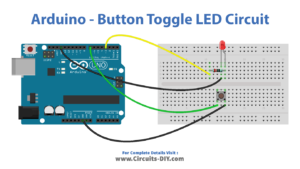 Toggle LED with Button - Arduino Tutorial