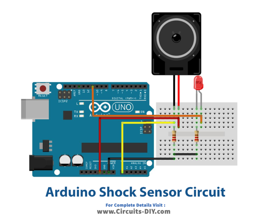 Arduino Shock Sensor Circuit