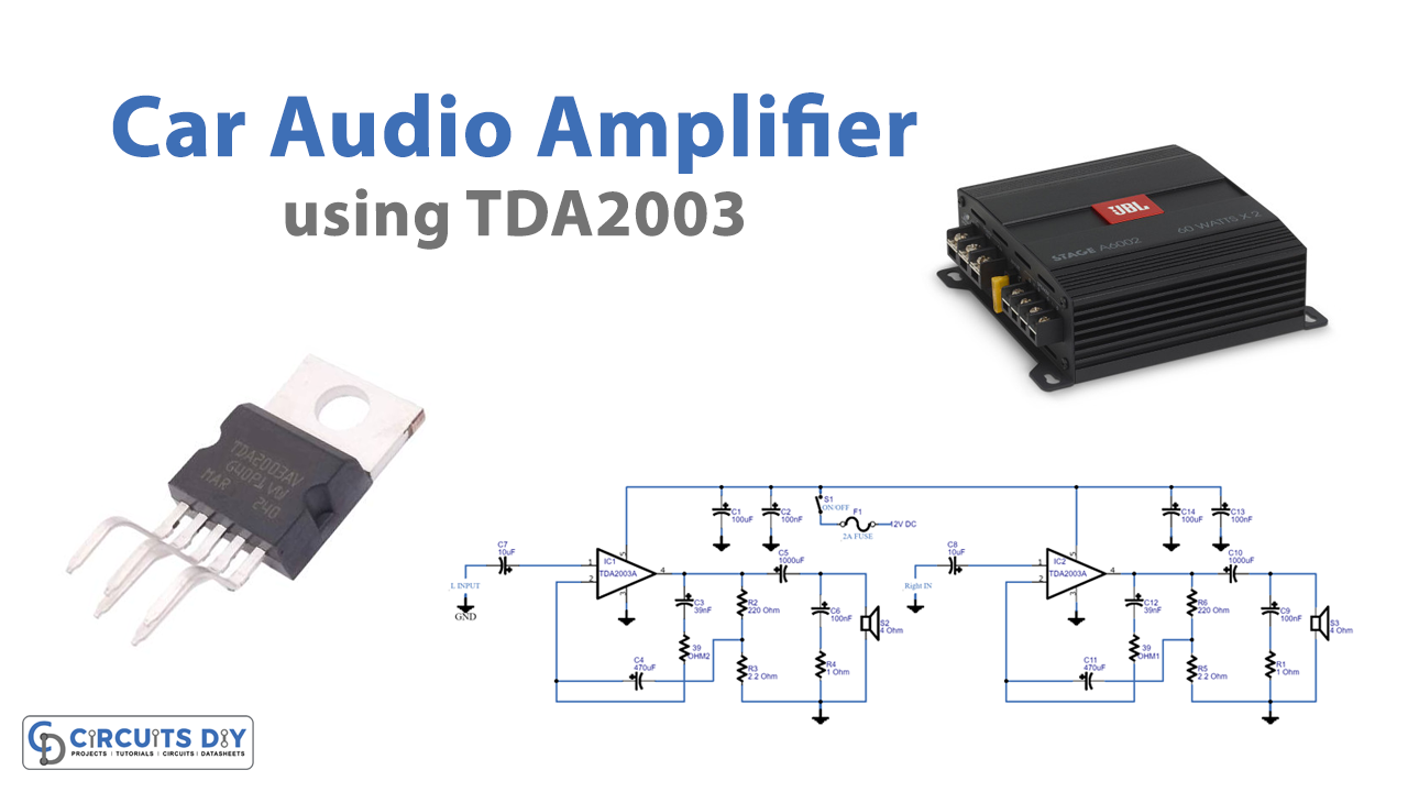 Car Audio Amplifier using TDA2003