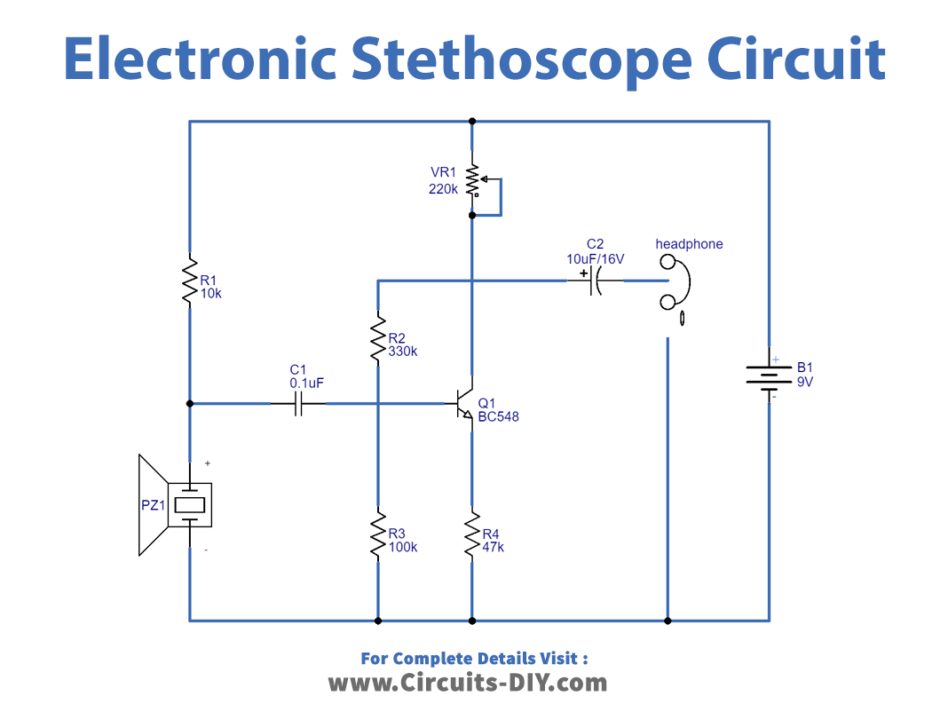 Simple Electronic Stethoscope Circuit