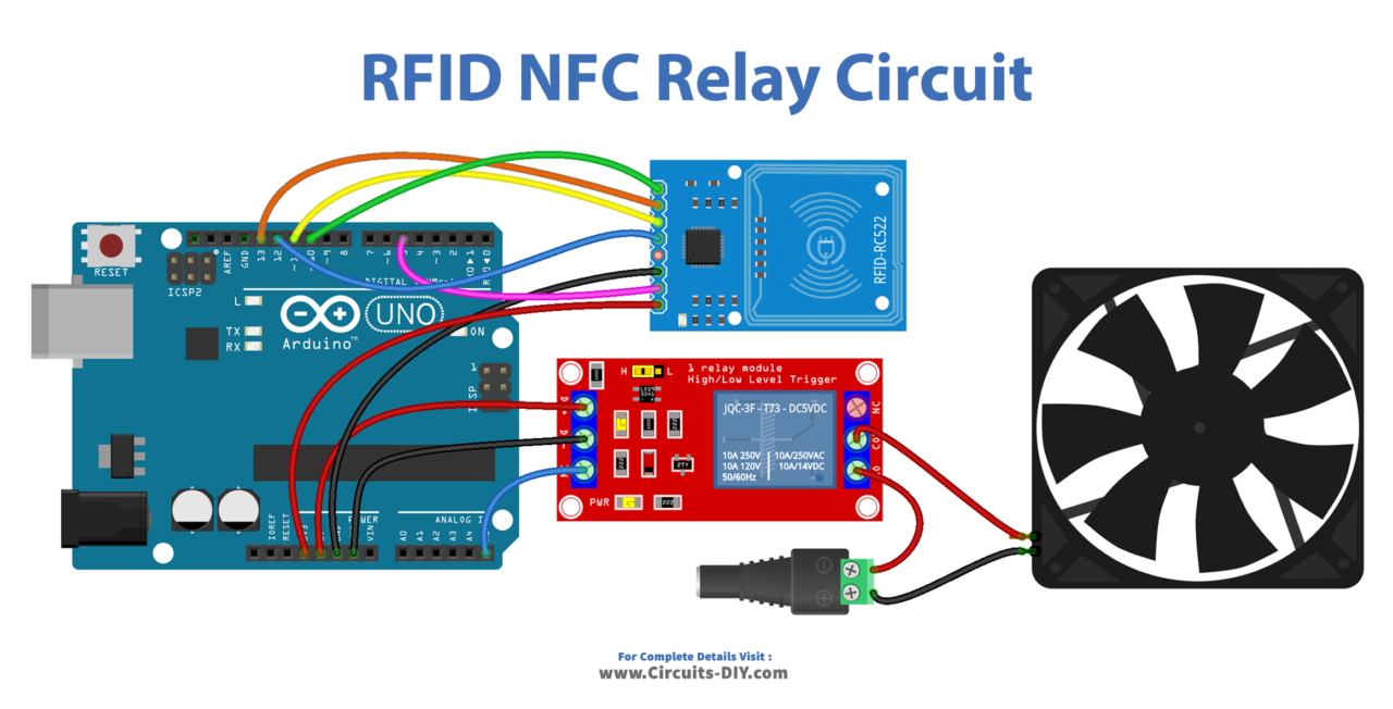 RFID NFC with Relay - Arduino Tutorial