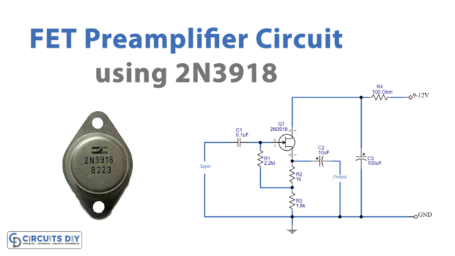 Simple FET Preamplifier Circuit High Impedance