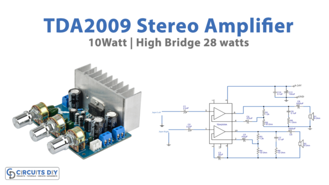 TDA2009 Stereo Amplifier Circuit - 10 Watt