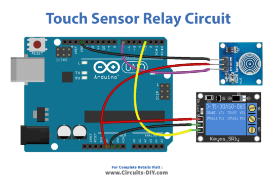 Relay with Touch Control - Arduino Tutorial