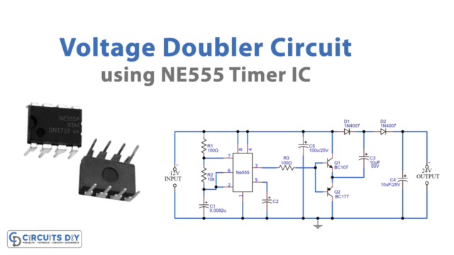 Voltage Doubler Circuit using NE555
