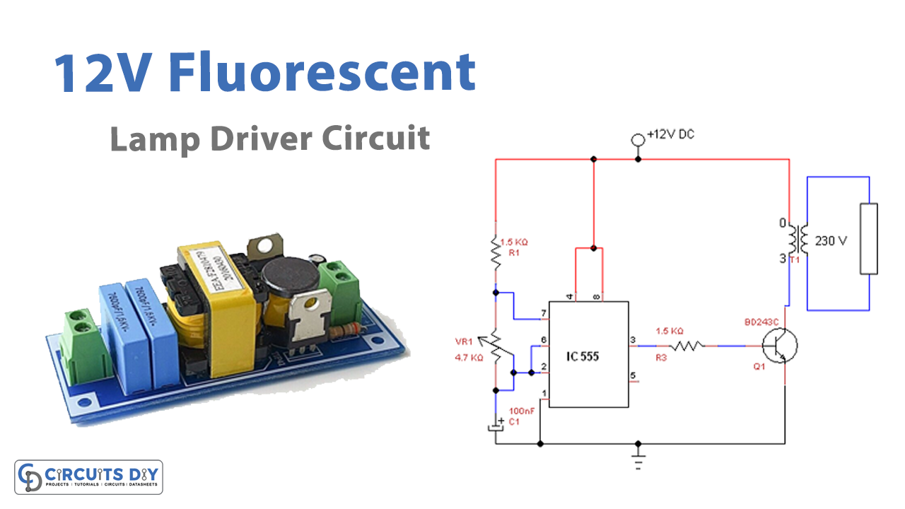12V Fluorescent Lamp Driver Circuit