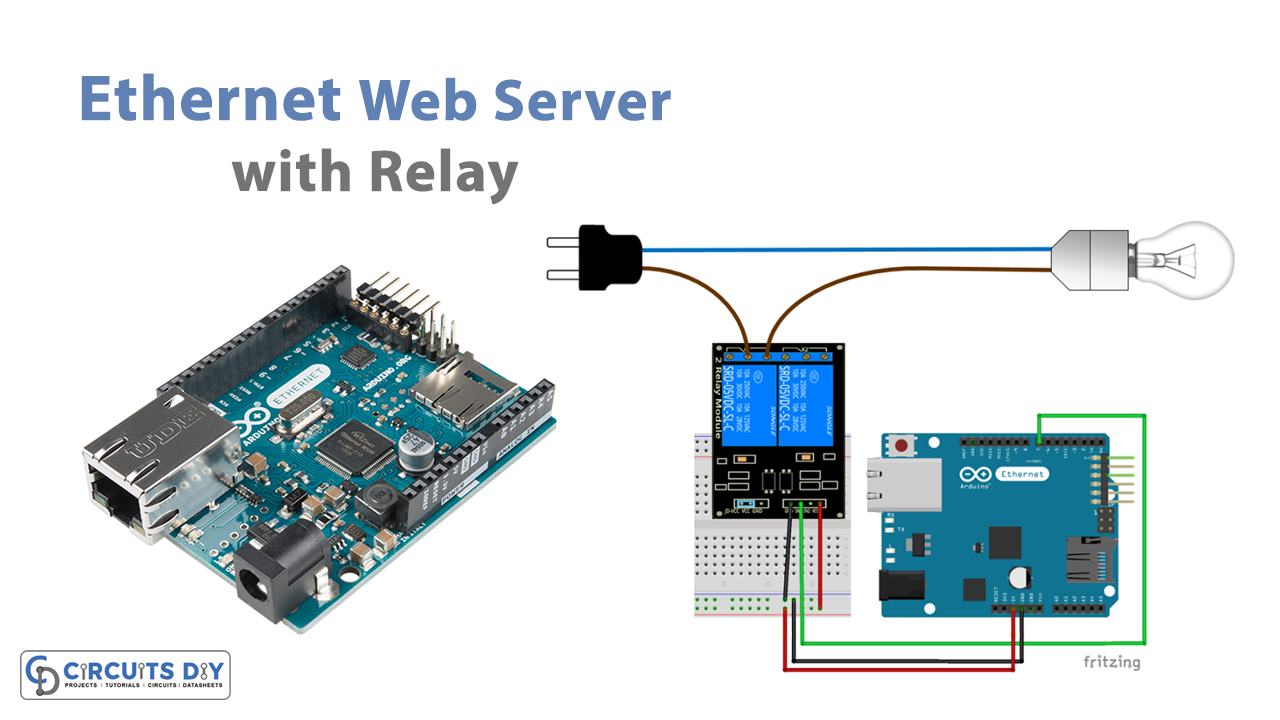 How to Interface Arduino Ethernet Web Server with Relay