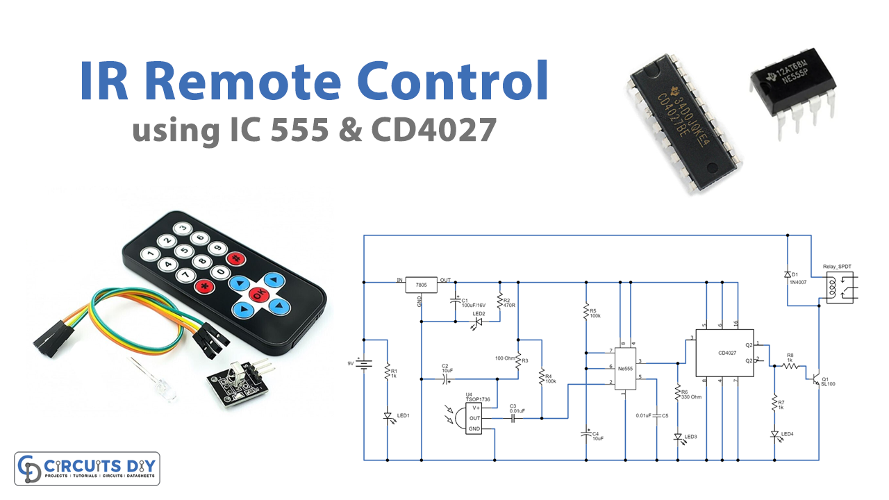 IR Remote Control Circuit for Home Appliances