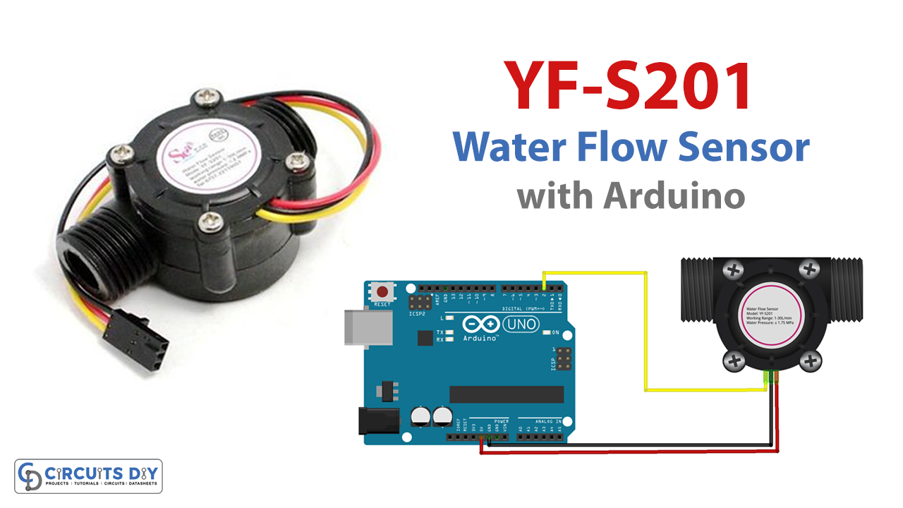 Water Flow Sensor YF-S201 Arduino Interface