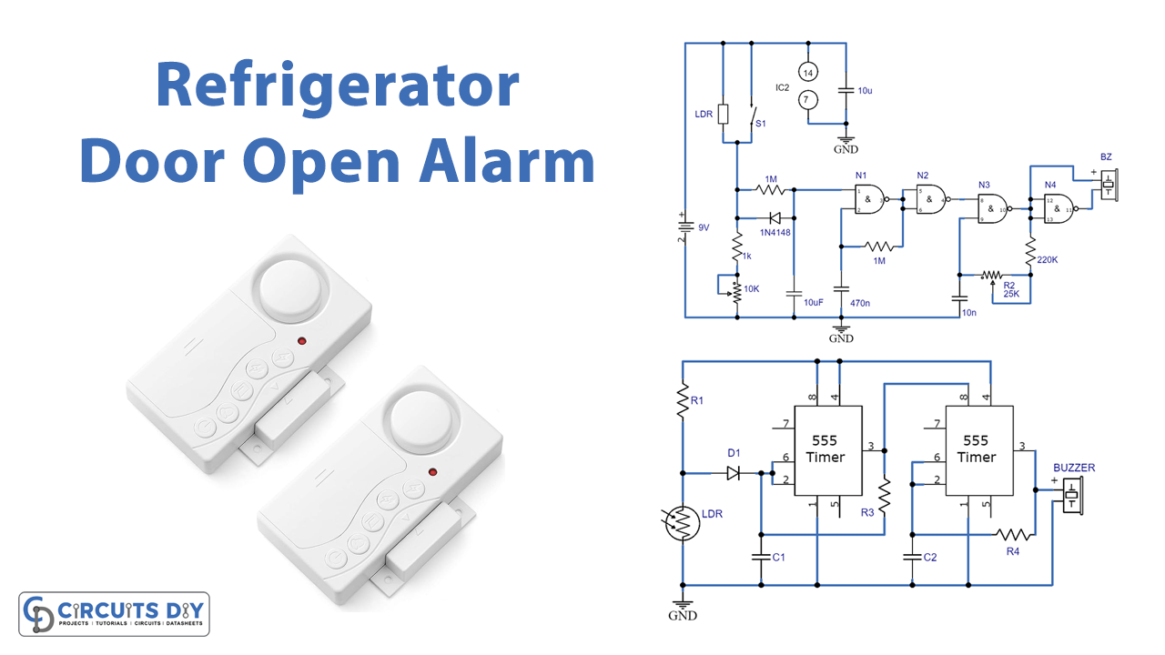 How to Make a Refrigerator Door Open Alarm Circuit