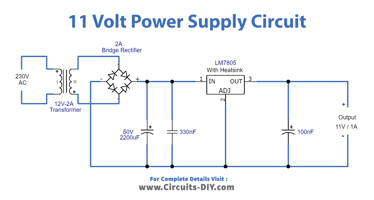 11-volt-power-supply-circuit