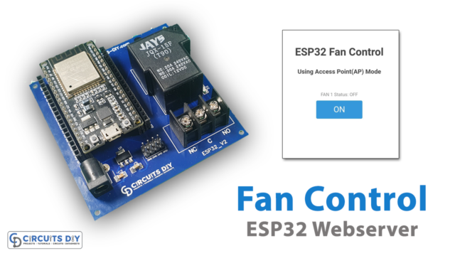 Controlling AC Fan using ESP32 Web Server