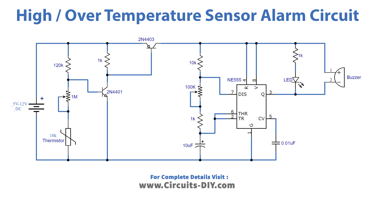 Temperature-Sensor-Alarm-Circuit