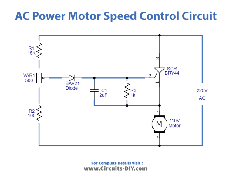 AC Power Motor Speed Control Circuit