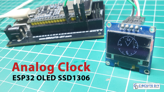 Analog Clock using ESP32 & OLED SSD1306