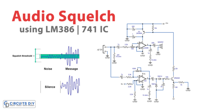 Audio Squelch Circuit lm386 lm741