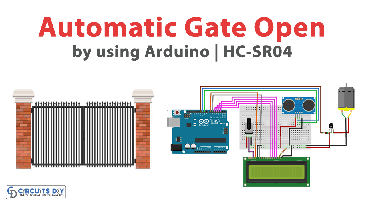 Automatic Gate Open Using Arduino and HC SR04