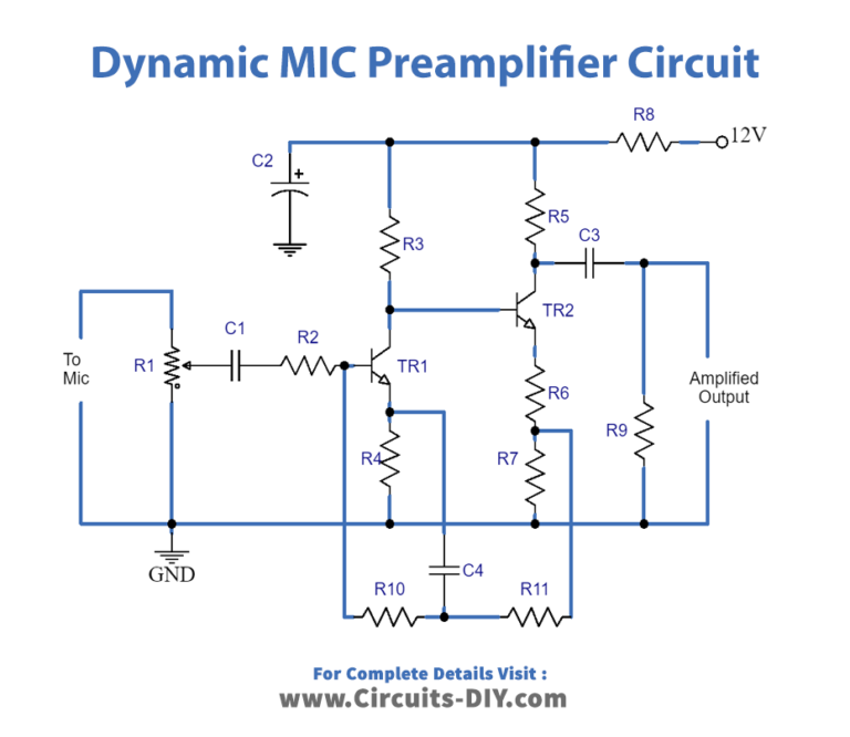 Dynamic MIC Preamplifier Circuit
