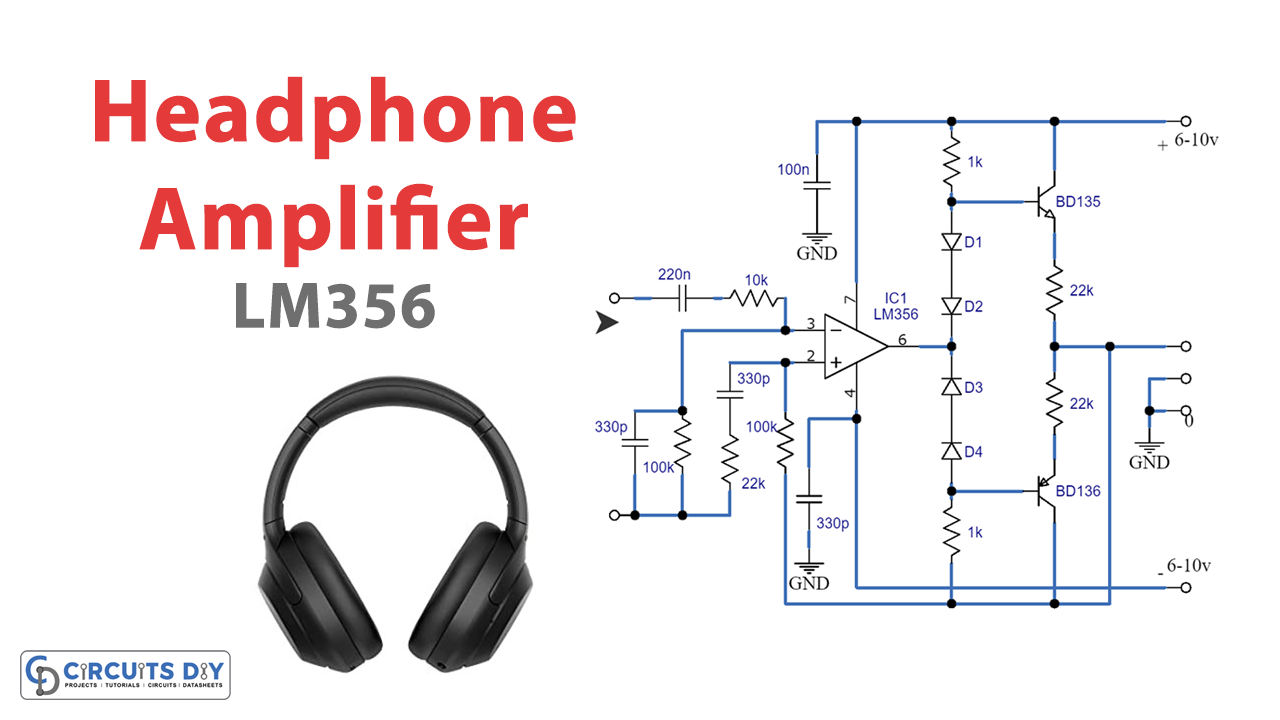 High Power Headphone Amplifier Circuit