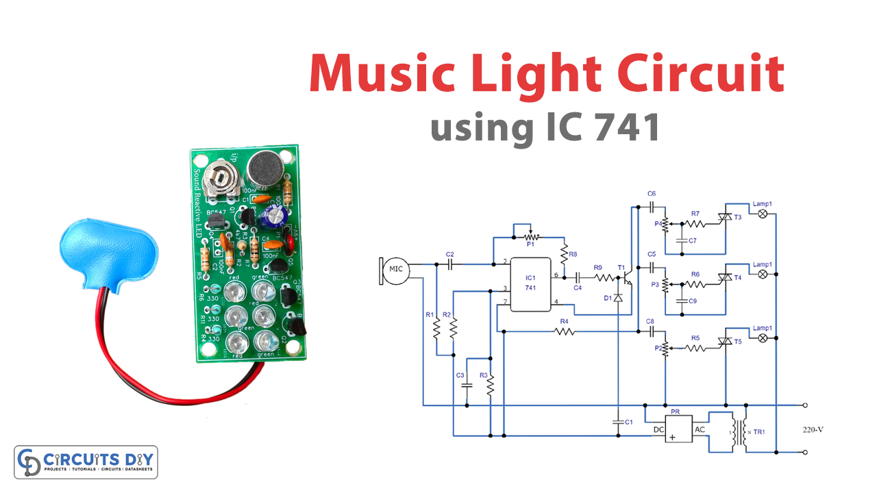 Music Light Circuit without Contacts