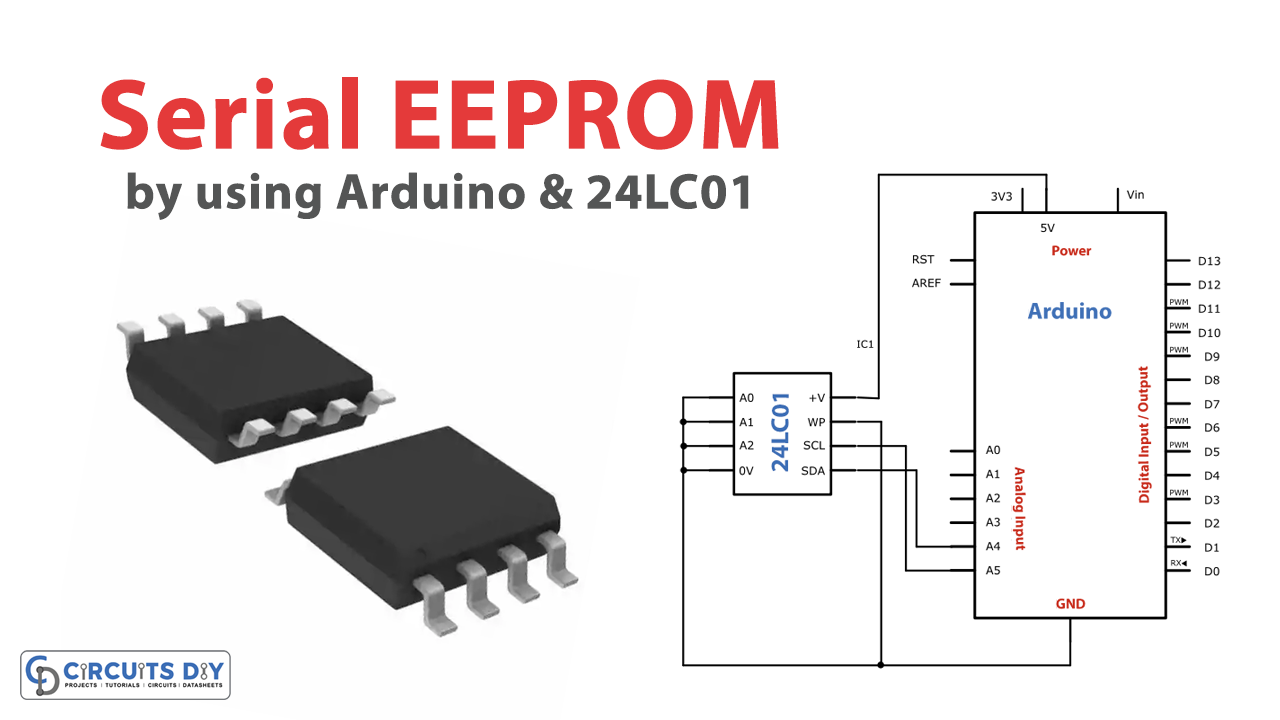 Read Write Serial EEPROM via I2C - Arduino