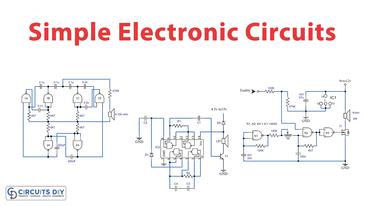 Simple Electronic Siren Circuits