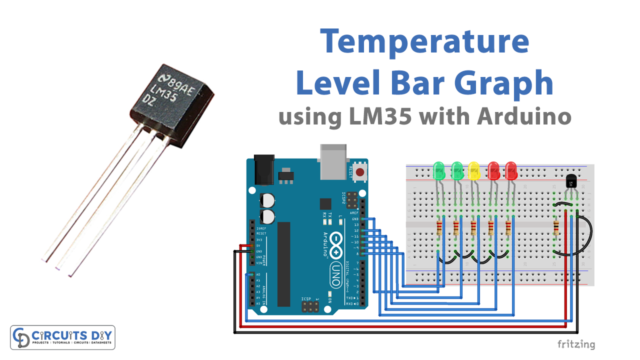 Temperature Level Bar Graph using LM35 with Arduino