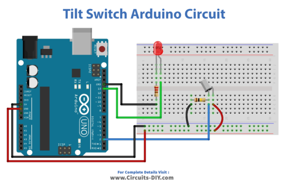 Tilt Switch Arduino Schematics