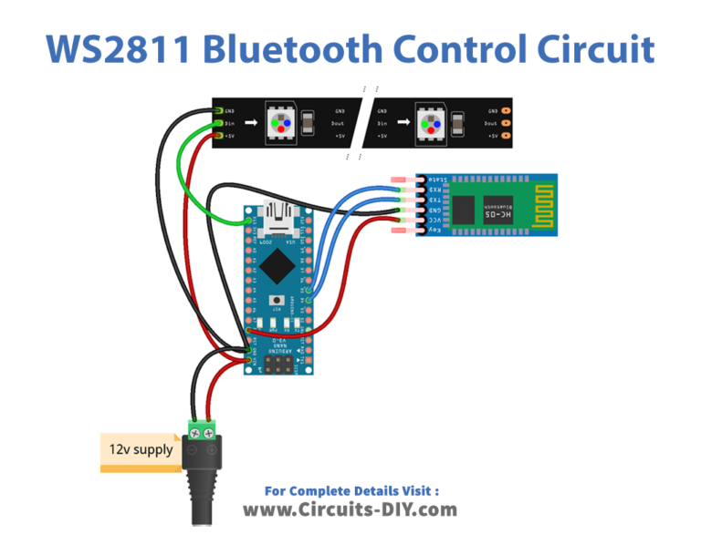 WS2811 RGB LED Bluetooth Control with Arduino