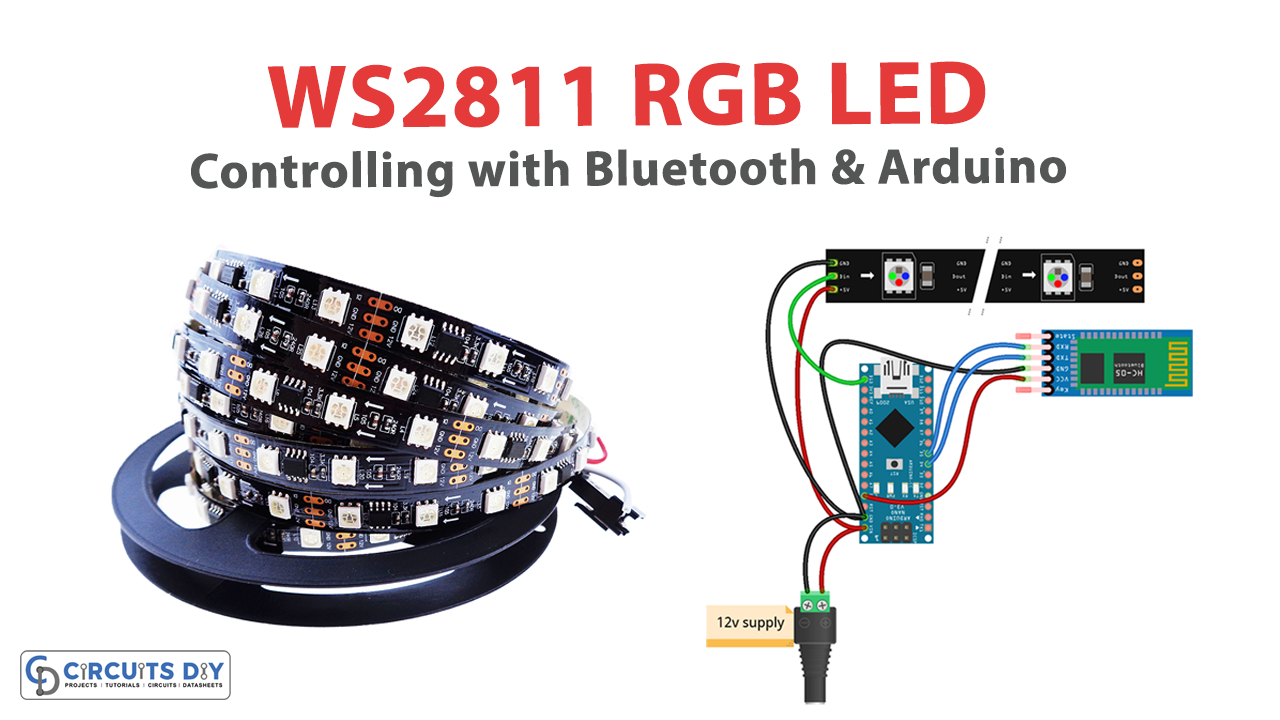 WS2811 RGB LED Bluetooth Control with Arduino