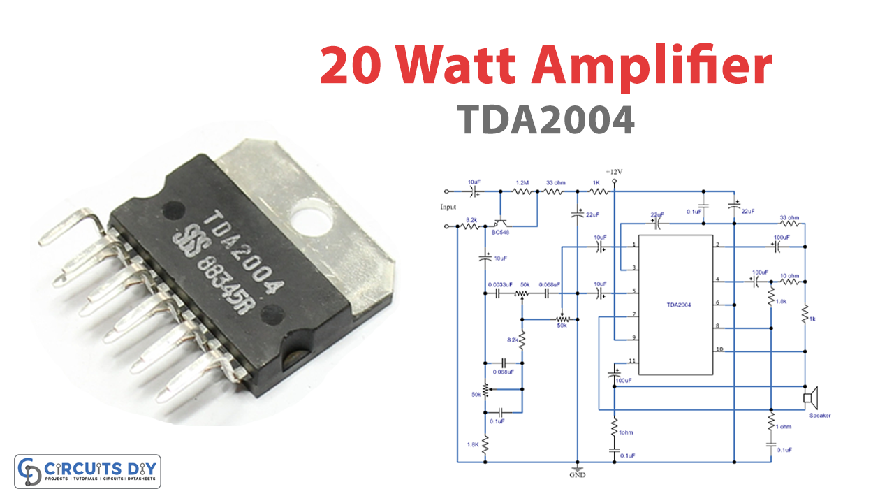 20 Watt Amplifier Circuit using TD2004