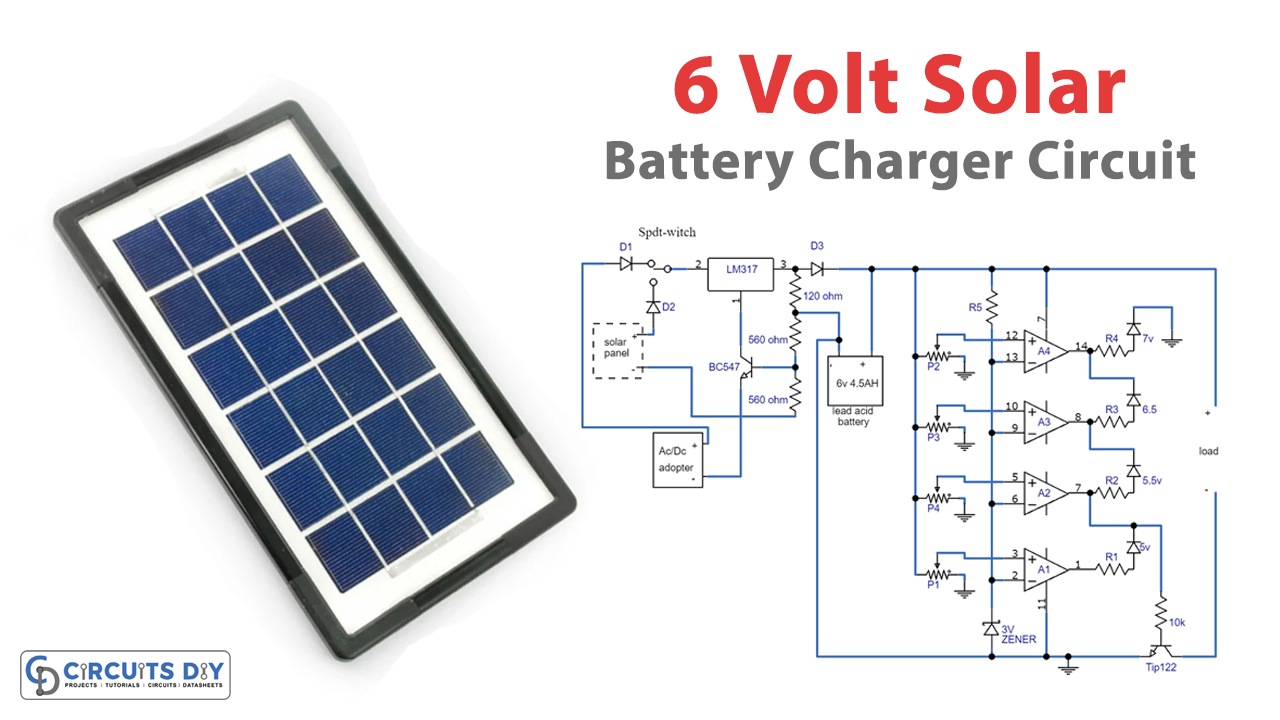6V Solar Battery Charger