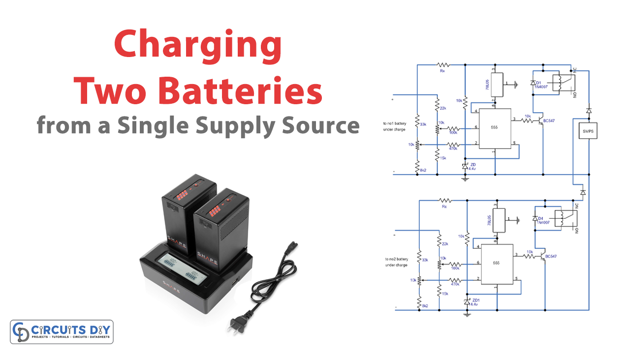 Charging Two Batteries from a Single Supply Source