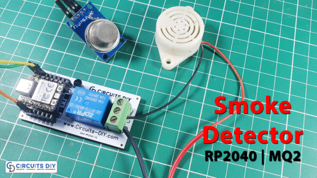 Smoke Detector using MQ-2 Gas Sensor & XIAO RP2040