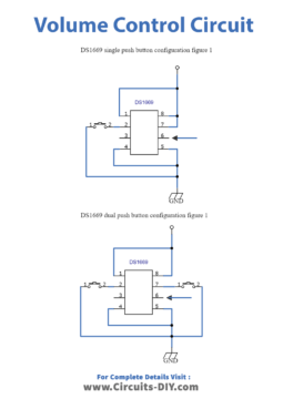 Digital Up/Down Volume Control Circuit Using DS1668