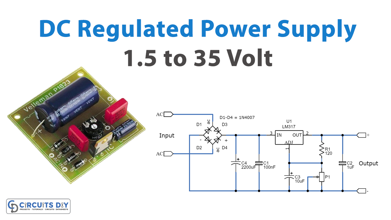 1.2 to 35 Volt DC Regulated Power Supply