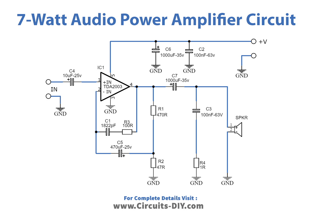 Subwoofer Audio Amplifier Using Tda2003 Ic - vrogue.co