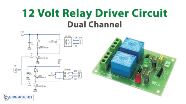 Dual Channel 12v Relay Driver Board Circuit