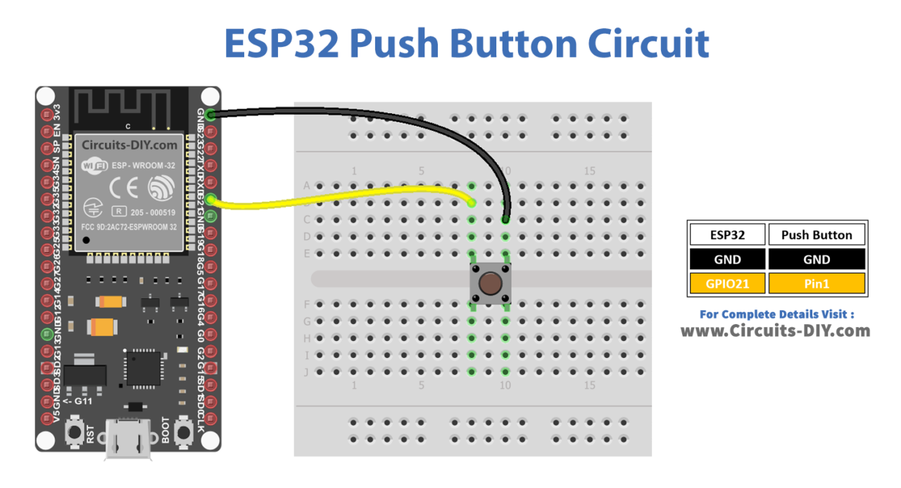 ESP32-Push-Button-Circuit