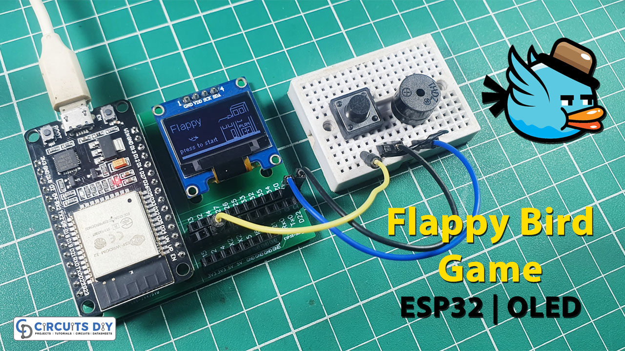 Flappy Bird Game using OLED SSD1306 & ESP32