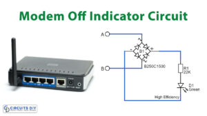 Modem OFF Indicator Circuit