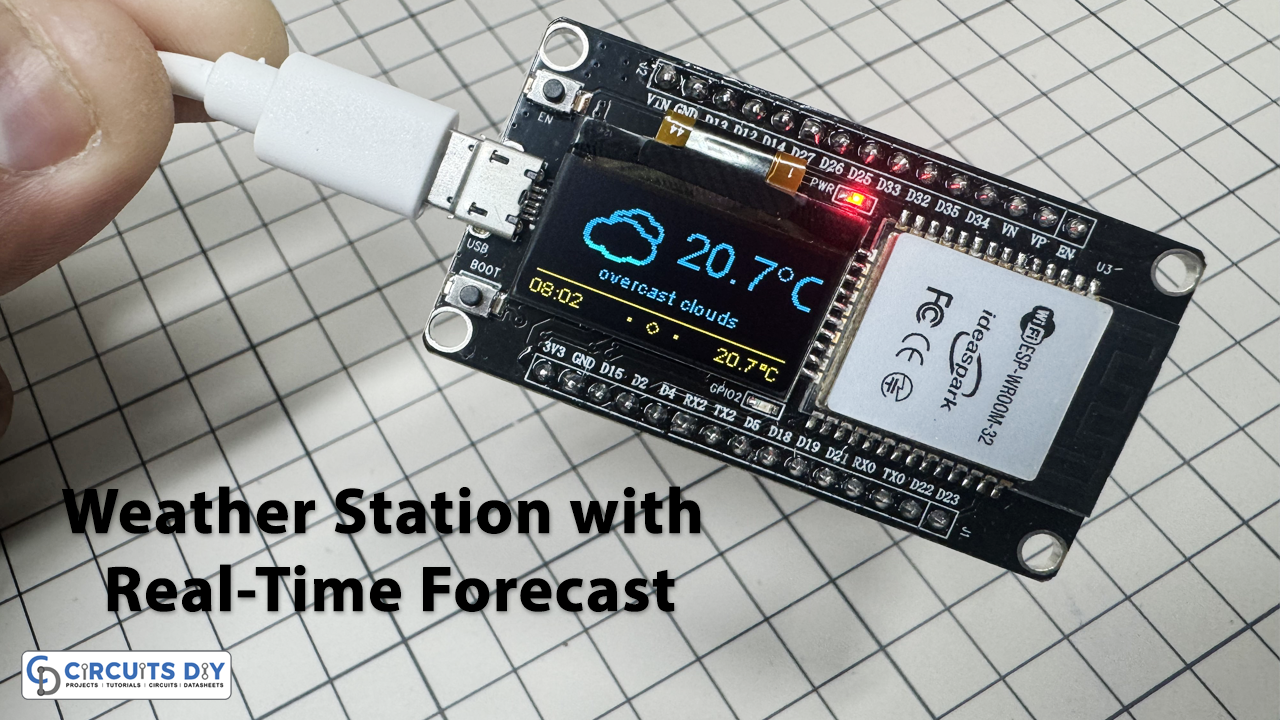 ESP32 OLED Weather Station with Real-Time Forecast