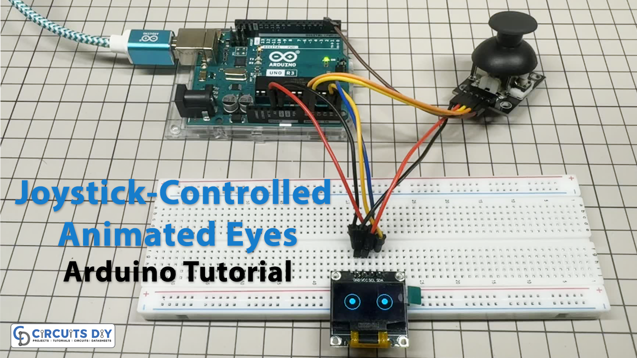 Joystick-Controlled Animated Eyes on OLED Display Using Arduino