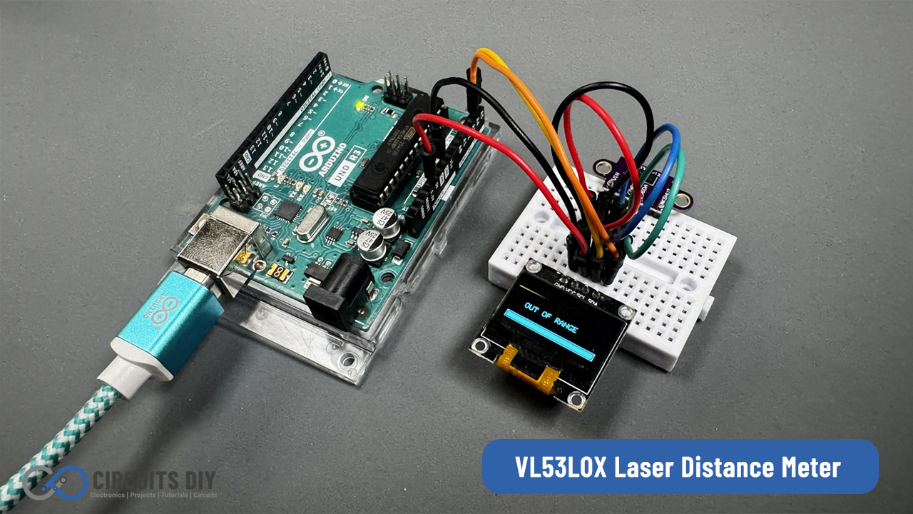 Arduino VL53L0X Laser Distance Meter with OLED Display